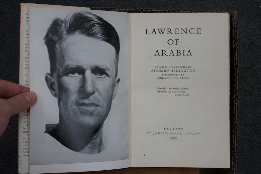 Lawrence, T.E - a collection of biographies - Wilson, Jeremy -,Lawrence of Arabia. The Authorised Biography, 1989 and a further copy to accompany the exhibition at the National Portrait Gallery, 9th December 1988-12th Ma